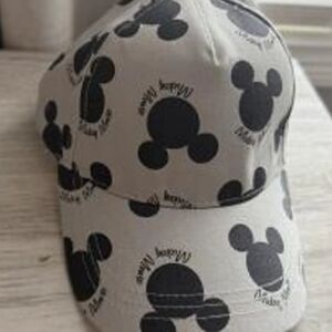 Disney Gray and Black Mickey Mouse Cap